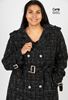 Picture of CURVY GIRL COAT WITH CONTRAST STITCHING